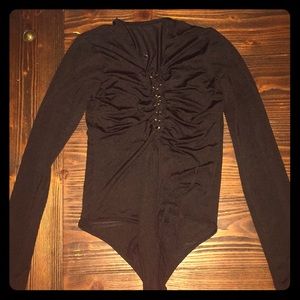Long sleeve Black and Gold onesie